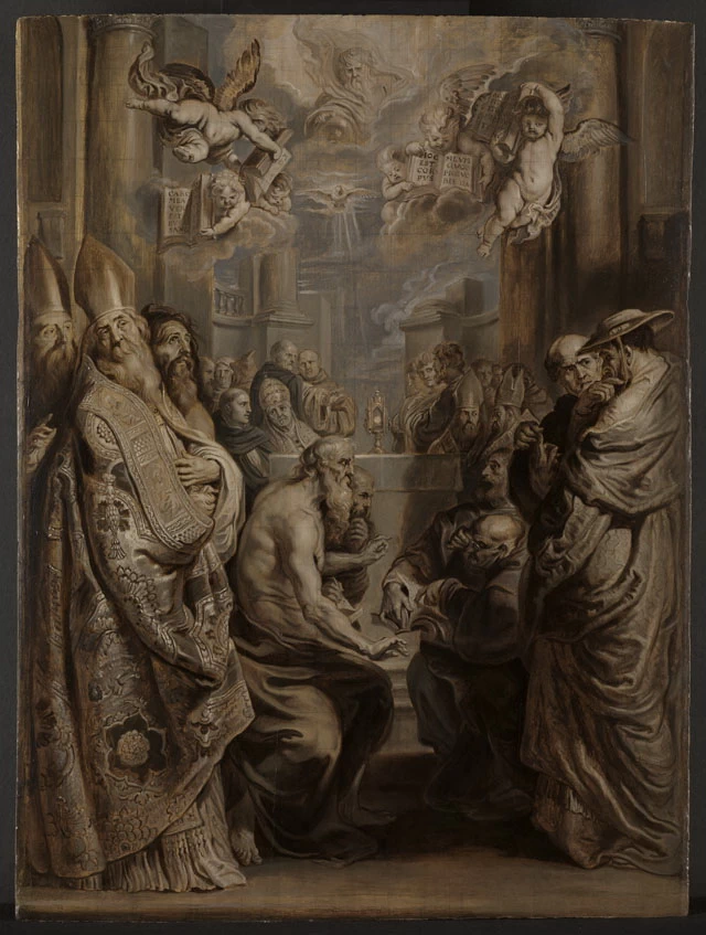 La Disputa sulla presenza di Cristo nell'Eucaristia - Staatliche Kunsthalle Karlsruhe